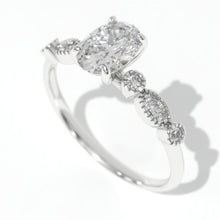 Load image into Gallery viewer, 1 Carat Oval Giliarto Moissanite 14K Gold Engagement Promissory Ring