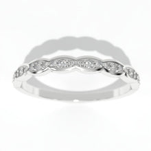 Load image into Gallery viewer, 1.5 Carat Oval Moissanite Halo Engagement Ring Eternity Ring Set