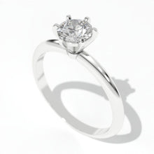 Load image into Gallery viewer, 1 Carat Giliarto Moissanite Solitaire White Gold Engagement Ring