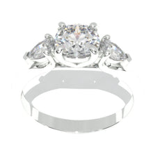 Load image into Gallery viewer, 1 Carat Giliarto Moissanite Three-Stone White Gold Engagement Ring