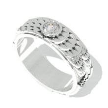 Load image into Gallery viewer, ''Chrysler'' 0.5 Carat Moissanite Men's Gold Ring.
