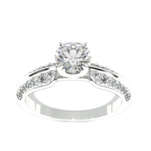 Load image into Gallery viewer, 1.0 Carat Forever One Moissanite Engagement Ring 14K White Gold