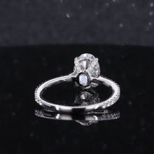 Load image into Gallery viewer, 3 Carat Oval Giliarto Moissanite Hidden Halo Engagement Ring