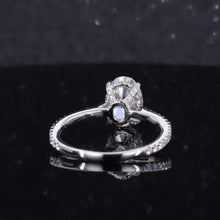 Load image into Gallery viewer, 3 Carat Oval Giliarto Moissanite Hidden Halo Engagement Ring