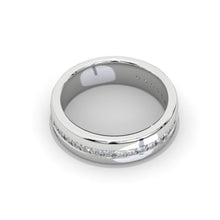 Load image into Gallery viewer, 14K White Gold GOLD 0.6 CTW DIAMOND ROUND COMFORT-FIT BAND