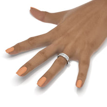 Load image into Gallery viewer, 14K White Gold GOLD 0.6 CTW DIAMOND ROUND COMFORT-FIT BAND