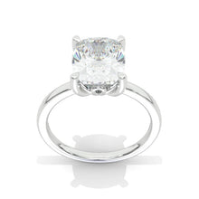 Load image into Gallery viewer, Beautifully Designed 10x8mm Cushion Cut Halo Giliarto Moissanite Diamond White Gold Engagement Ring