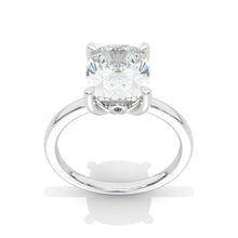 Load image into Gallery viewer, Beautifully Designed 10x8mm Cushion Cut Halo Giliarto Moissanite Diamond White Gold Engagement Ring