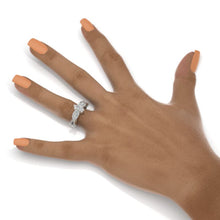 Load image into Gallery viewer, Vintage Style 9x4.5mm Marquise Giliarto Moissanite Diamond White Gold Engagement Ring