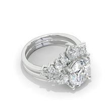 Load image into Gallery viewer, 10x8mm Oval Cut Giliarto Moissanite Diamond White Gold Engagement Ring
