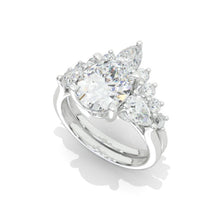 Load image into Gallery viewer, 10x8mm Oval Cut Giliarto Moissanite Diamond White Gold Engagement Ring