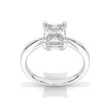 Load image into Gallery viewer, 2 Carat Radiant Cut Moissanite Diamond White Gold Engagement Ring