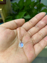 Load image into Gallery viewer, Genuine Pear Moonstone pendant necklace rose gold plated silver, Moonstone Necklace in Sterling Silver. Mothers day gift. Gift for her