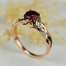 Load image into Gallery viewer, Customize 1.0 Carat Giliarto Ruby Engagement Ring 14K Rose Gold