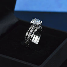 Load image into Gallery viewer, Gray Giliarto Moissanite Engagement Eternity Rings Eternity Set