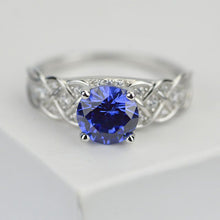 Load image into Gallery viewer, 2.0 Carat Sapphire/Ruby Promissory Ring