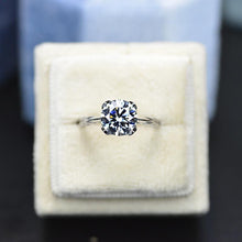 Load image into Gallery viewer, MILA 2 Carat Gray Moissanite Flower Engagement Eternity Ring