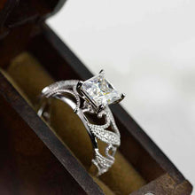 Load image into Gallery viewer, 1.5 Carat Giliarto Princess Cut Moissanite Promissory ring