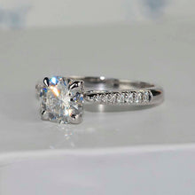 Load image into Gallery viewer, Moissanite Gold Engagement Ring