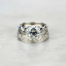 Load image into Gallery viewer, Gray Moissanite Ring