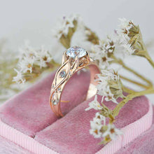 Load image into Gallery viewer, 1.0 Carat ''Queen of the North'' Moissanite Engagement Ring 14K Rose Gold