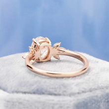 Load image into Gallery viewer, 14K White Gold 3 Carat Oval Alexandrite Halo Engagement Ring