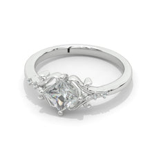 Load image into Gallery viewer, 1 Carat Princess Cut Moissanite Giliarto Gold Engagement Ring