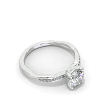 Load image into Gallery viewer, 1 Carat Moissanite Giliarto Twisted Shank Gold Engagement Ring
