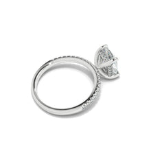 Load image into Gallery viewer, 2 Carat Cushion Giliarto Moissanite Hidden Halo Engagement Ring