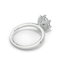 Load image into Gallery viewer, 2 Carat Six Prongs Halo Giliarto Moissanite Diamond White Gold Engagement Ring