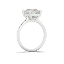 Load image into Gallery viewer, 4 Carat Unique Emerald Moissanite Engagement Ring