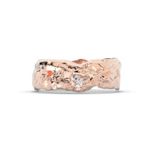 Load image into Gallery viewer, Moon Diamond Men's 14K White Gold Ring.