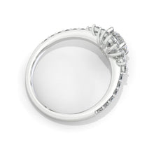 Load image into Gallery viewer, 14K White Gold 1 Carat Moissanite Halo Engagement Ring