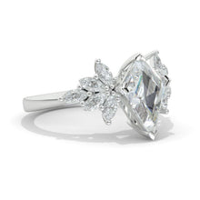 Load image into Gallery viewer, 3 Carat Kite Moissanite Engagement Ring. 3CT Fancy Shape Moissanite Ring