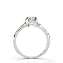 Load image into Gallery viewer, 1.0 Carat ''Queen of the North'' Moissanite Engagement Ring 14K Rose Gold