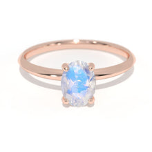 Load image into Gallery viewer, 2 Carat Moonstone 14K White Gold Engagement Promissory Ring