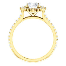 Load image into Gallery viewer, 14K Gold Forever One Round 1/3 CTW Diamond Engagement Ring