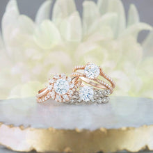 Load image into Gallery viewer, 14K Gold 6.5 mm Round Forever One Moissanite .07 CTW Diamond Engagement Ring