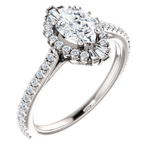 Load image into Gallery viewer, 14K Gold 7x5 mm Marquise Forever One 1/3 CTW Diamond Engagement Ring