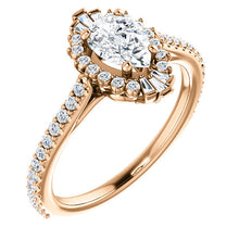 Load image into Gallery viewer, 14K Gold 7x5 mm Marquise Forever One 1/3 CTW Diamond Engagement Ring