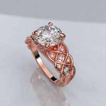 Load image into Gallery viewer, 2.0 Carat Forever One Moissanite Diamond Engagement Ring