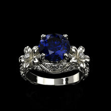 Load image into Gallery viewer, Sapphire Engagement Gold Ring - Giliarto