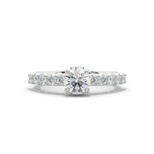 Load image into Gallery viewer, 1 Carat Round Giliarto Moissanite 14K Gold Engagement Ring