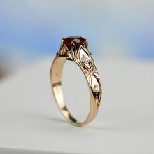 Load image into Gallery viewer, Celtic 1ct Ruby Sapphire Round Center Stone Engagement Ring Wedding Ring