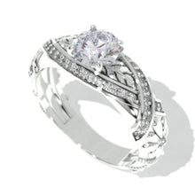 Load image into Gallery viewer, 14K Solid Gold Ring 1CT Round Diamond Imitation Wedding Ring Moissanite Engagement Ring Anniversary Ring Promise Ring Yellow White Gold Ring