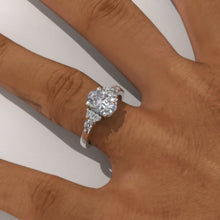 Load image into Gallery viewer, 3 Carat Oval Giliarto Moissanite Engagement Ring