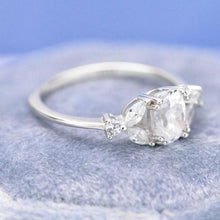 Load image into Gallery viewer, Oval Moissanite engagement ring vintage Unique Marquise cut diamond Cluster ring Rose gold ring engagement ring Bridal ring Anniversary ring