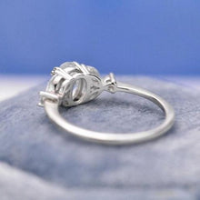 Load image into Gallery viewer, Oval Moissanite engagement ring vintage Unique Marquise cut diamond Cluster ring Rose gold ring engagement ring Bridal ring Anniversary ring
