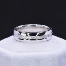 Load image into Gallery viewer, 0.5 CTW Diamond Men's White Rose Yellow Gold Ring. Unique Design Engagement Ring. Wedding Ring Men's Band. Men's Band Men's Wedding