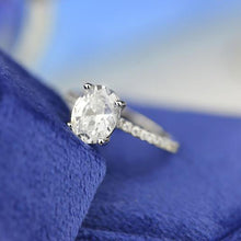 Load image into Gallery viewer, 2 Carat Oval Engagement Ring